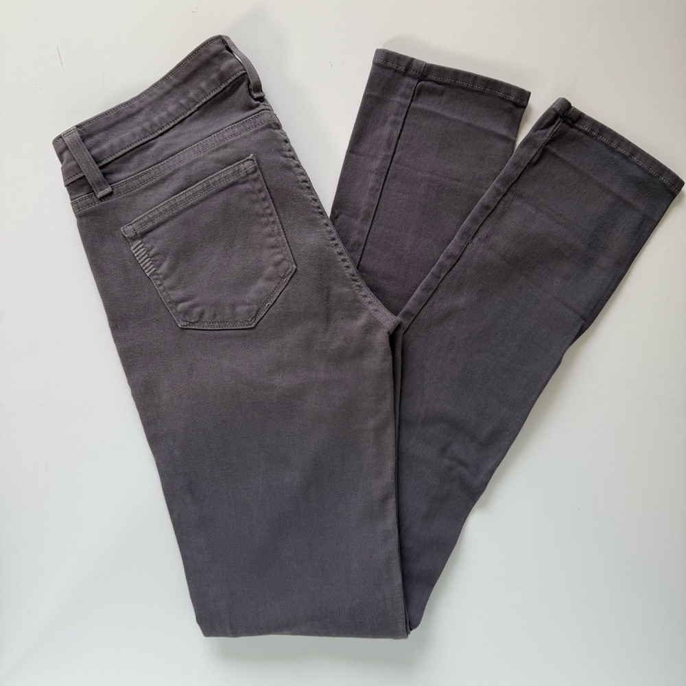PAIGE Charcoal Peg Straight Denim- LONG! - W 28